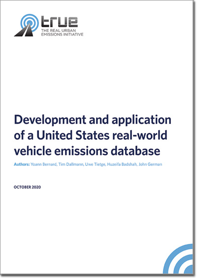 Development and application of a US real-world vehicle emissions database
