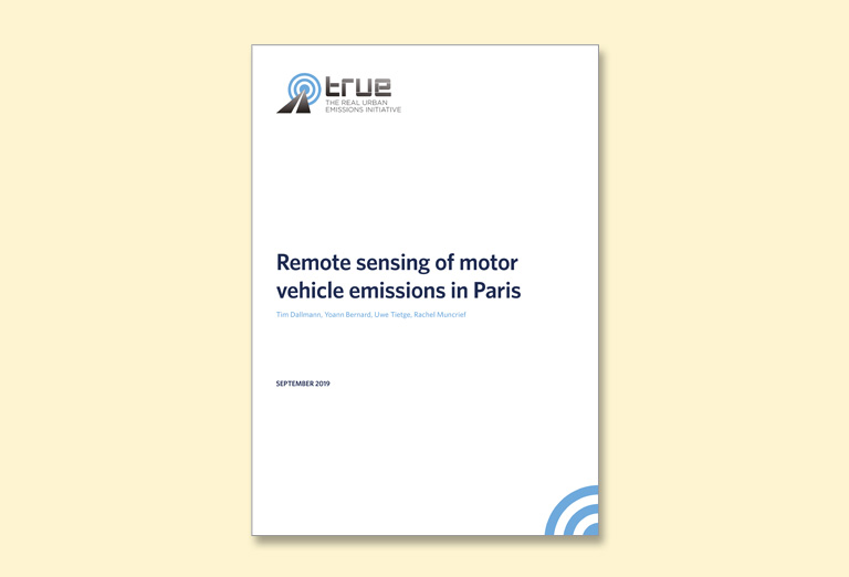 Remote sensing of motor vehicle emissions in Paris