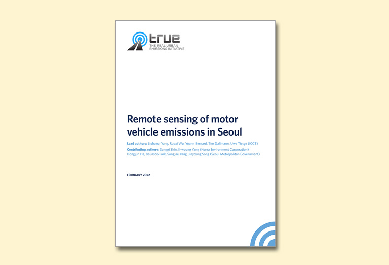 Remote sensing of motor vehicle emissions in Seoul