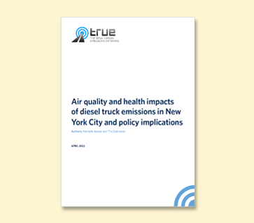 Air quality and health impacts of diesel truck emissions in New York City and policy implications