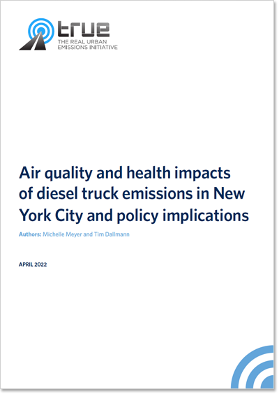 Air quality and health impacts of diesel truck emissions in New York City and policy implications