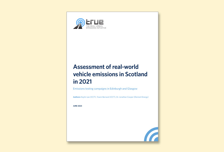 Assessment of real-world vehicle emissions in Scotland in 2021