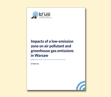 Impacts of a low-emission zone on air pollutant and greenhouse gas emissions in Warsaw
