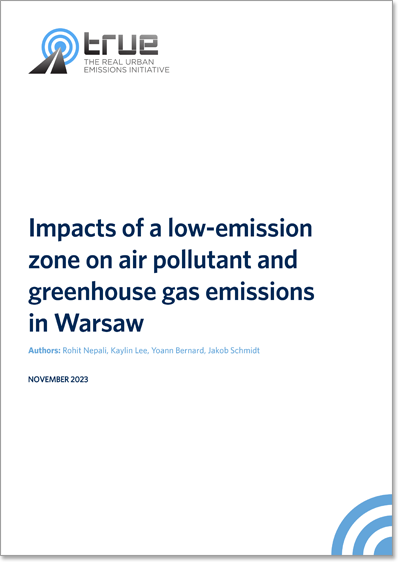 Impacts of a low-emission zone on air pollutant and greenhouse gas emissions in Warsaw