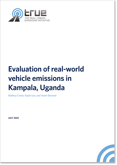 Evaluation of real-world vehicle emissions in Kampala, Uganda
